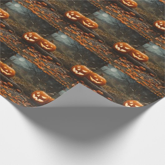 Happy Halloween Night Collection Geschenkpapier (Ecke)