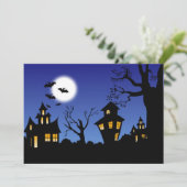 Happy Halloween Night Karte (Stehend Vorderseite)