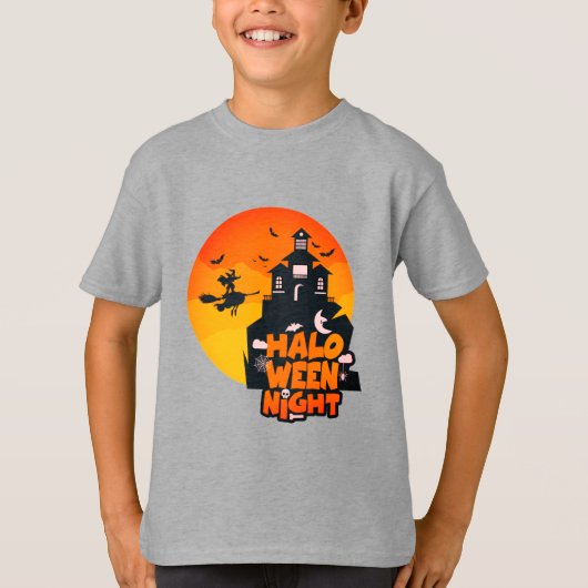 Happy Halloween Night Kostüm für Jungs T - Shirt (Vorderseite)