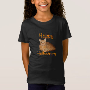 Happy Halloween Non-Beängstigend Orange Tabby Cat T-Shirt