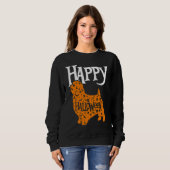 Happy Halloween Norfolk Terrier Sweatshirt (Vorne ganz)