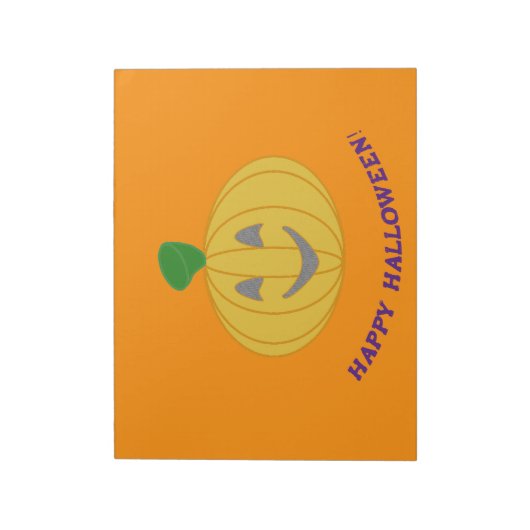 Happy Halloween Notizblock (Rotiert)