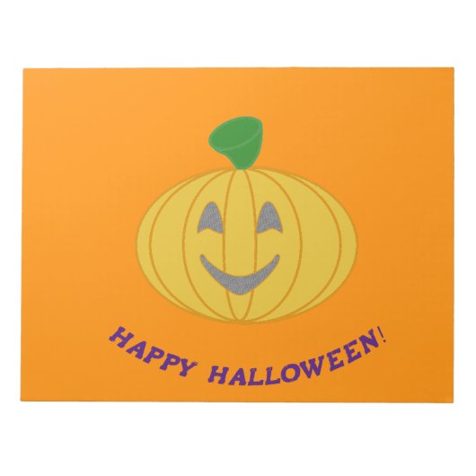 Happy Halloween Notizblock (Vorderseite)