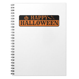 Happy Halloween Notizblock