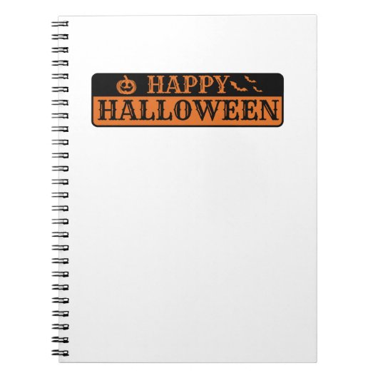 Happy Halloween Notizblock (Vorderseite)