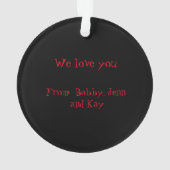 Happy Halloween Oma und Opa Ornament (Rückseite)