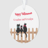 Happy Halloween Oma und Opa Ornament (Vorderseite)