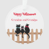 Happy Halloween Oma und Opa Ornament (Vorderseite)