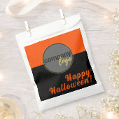 HAPPY HALLOWEEN ORANGE BLACK FARBGESCHÄFT LOGO GESCHENKTÜTCHEN (Ausgeschnitten)