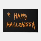 Happy Halloween, Orange Black Fußmatte (Vorderseite)