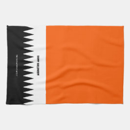 Happy Halloween Orange Black Personalisiert Geschirrtuch