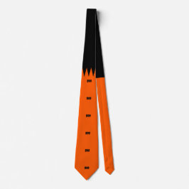 Happy Halloween Orange Black Personalisiert Krawatte