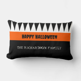 Happy Halloween Orange Black Personalisiert Lendenkissen