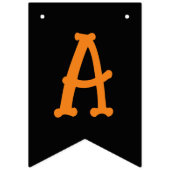Happy Halloween Orange Black Wimpelkette (Zweite Fahne)