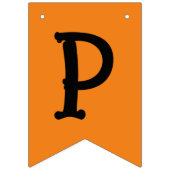 Happy Halloween Orange Black Wimpelkette (Dritte Fahne)