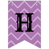 Happy Halloween Orange Lila Green Gemustert Wimpelkette (Erste Fahne)