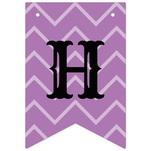 Happy Halloween Orange Lila Green Gemustert Wimpelkette (Erste Fahne)