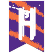 Happy Halloween Orange Lila White Scratch Wimpelkette (Erste Fahne)