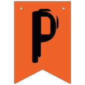 Happy Halloween Orange Lila White Scratch Wimpelkette (Dritte Fahne)