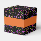 Happy Halloween Orange Monster Donut Sprinkles Geschenkschachtel (Rückseite)