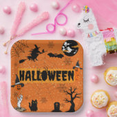 HAPPY HALLOWEEN(ORANGE) PAPIER-TELLER PAPPTELLER (Party)