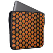 Happy Halloween Orange Pumpkin Jack o' Lantern Laptopschutzhülle (Vorne Rechts)