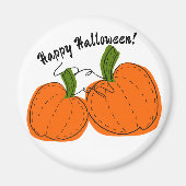 Happy Halloween Orange Pumpkins Magnet (Vorne)