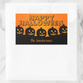 Happy Halloween Orange und Black Pumpkin Stickers (Tasche)