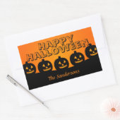 Happy Halloween Orange und Black Pumpkin Stickers (Umschlag)