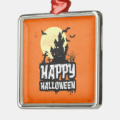 Happy Halloween Ornament Aus Metall (Links)