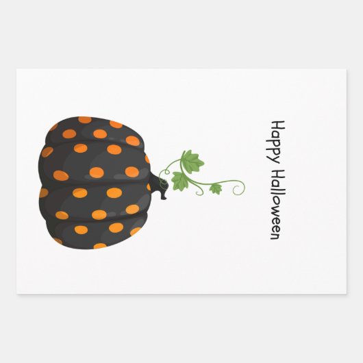 Happy Halloween Packpapier Geschenkpapier Set (Vorderseite)