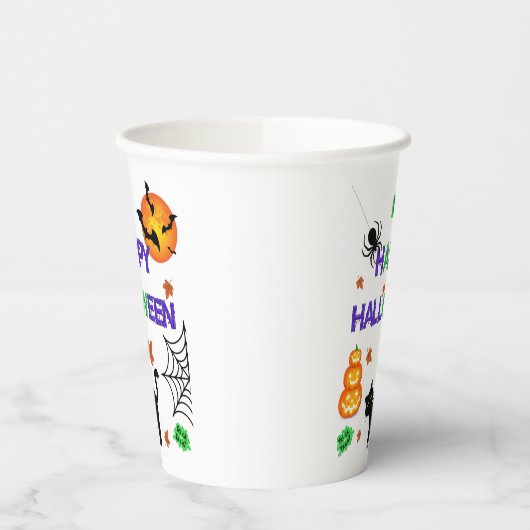 Happy Halloween Paper Cups Pappbecher (Links)