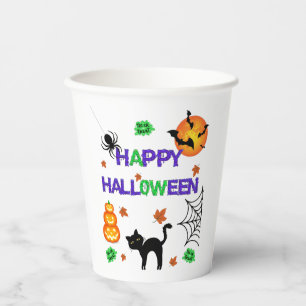 Happy Halloween Paper Cups Pappbecher