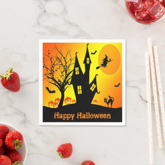 Happy Halloween Paper Napkin Serviette (Beispiel)