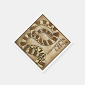 Happy Halloween Paper Napkins mit Schlangen Serviette (Ecke)