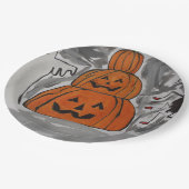 Happy Halloween Paper Plate Pappteller (Schrägansicht)
