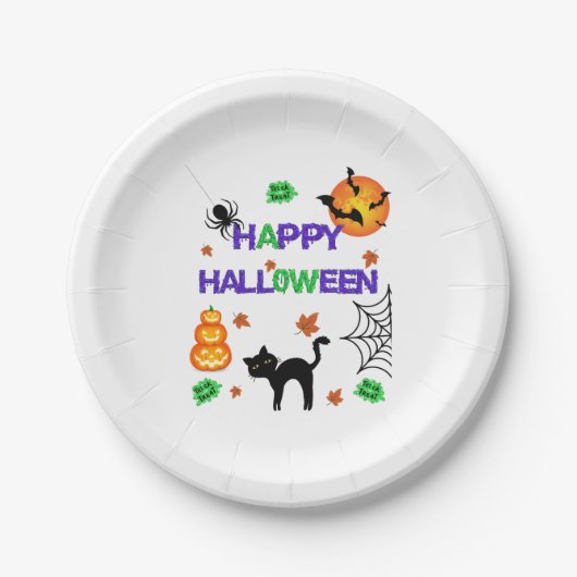 Happy Halloween Paper Tellers Pappteller (Vorderseite)