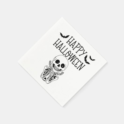 Happy Halloween Papierserviette (Ecke)