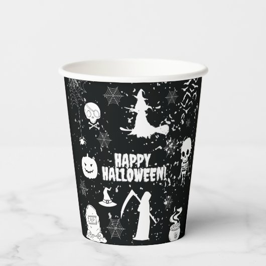 HAPPY HALLOWEEN PAPPBECHER (Rückseite)