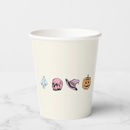 Happy Halloween Pappbecher (Rückseite)