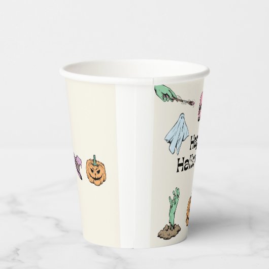 Happy Halloween Pappbecher (Rechts)