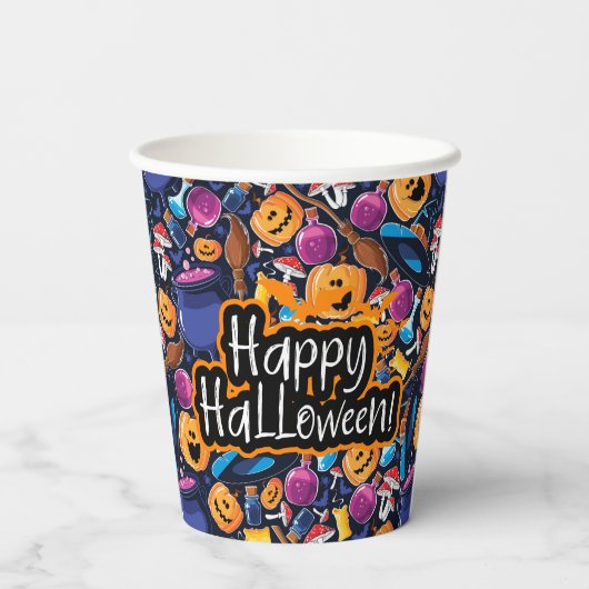 Happy Halloween Pappbecher (Rückseite)