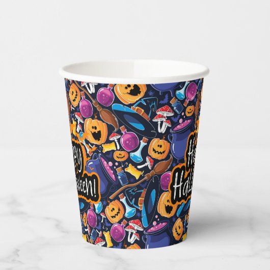 Happy Halloween Pappbecher (Links)