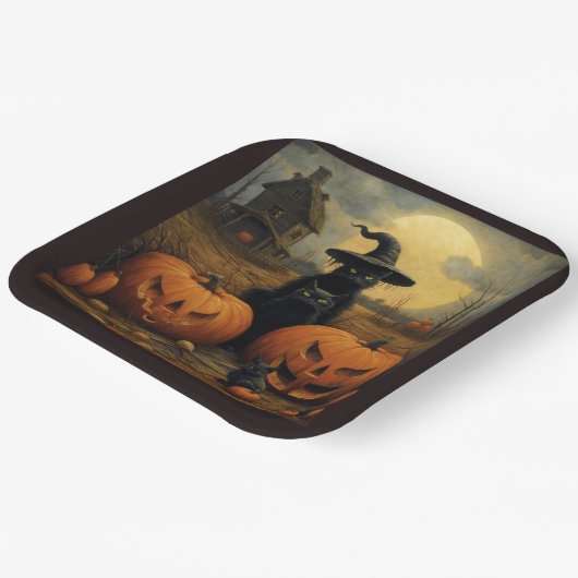 Happy Halloween Pappteller (Gewinkelt)