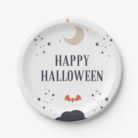 Happy Halloween Pappteller (Vorderseite)