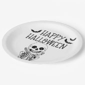 Happy Halloween Pappteller (Schrägansicht)