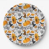 Happy Halloween Pappteller (Vorderseite)