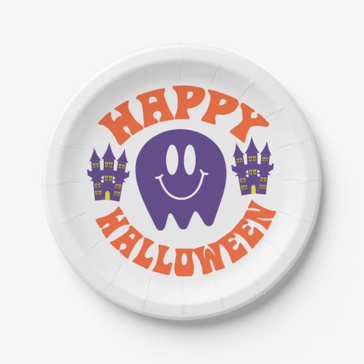 Happy Halloween Pappteller (Vorderseite)