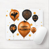 Happy Halloween Party Balloons Mousepad (Mit Mouse)