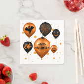 Happy Halloween Party Balloons Serviette (Beispiel)